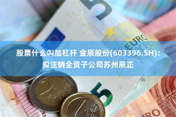 股票什么叫加杠杆 金辰股份(603396.SH)：拟注销全资子公司苏州辰正