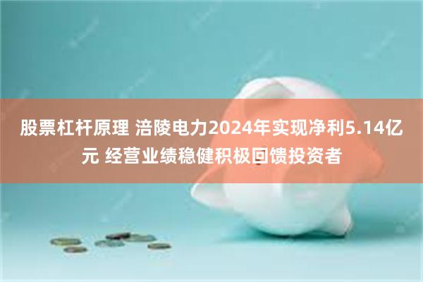 股票杠杆原理 涪陵电力2024年实现净利5.14亿元 经营业绩稳健积极回馈投资者