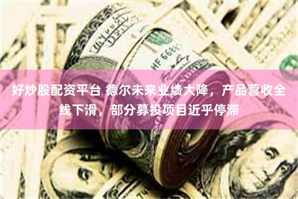 好炒股配资平台 德尔未来业绩大降，产品营收全线下滑，部分募投项目近乎停滞
